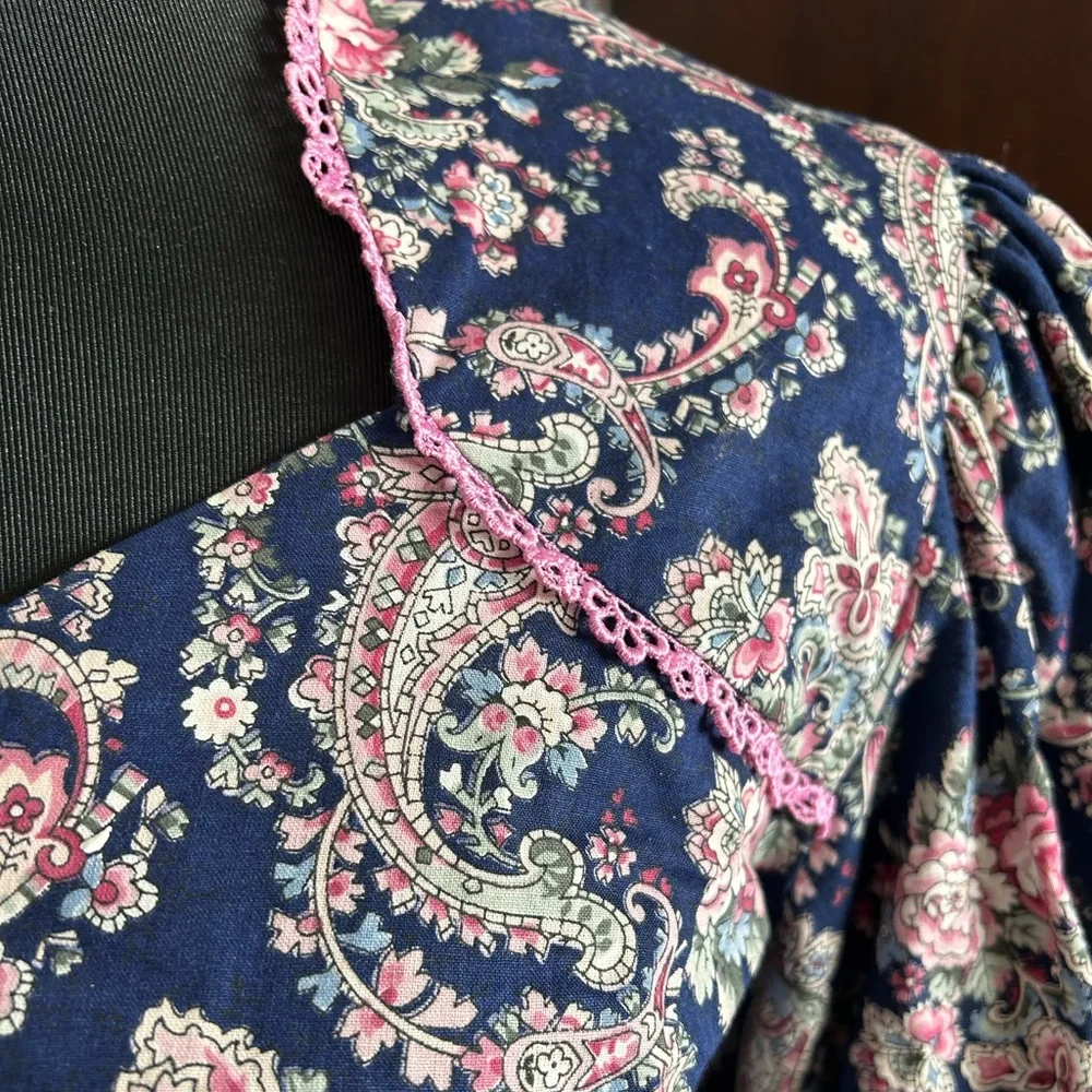 Vintage Go Vicky Paisley Matching Set - Skirt & Blouse - Picture 2 of 6